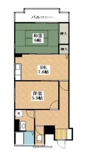 エクセレント松原【2階】の間取り