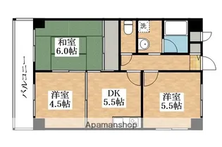 ロイヤルハイツ南栄【3階】の間取り