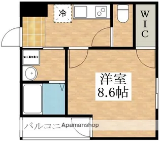 フジパレス針中野湯里【1階】の間取り