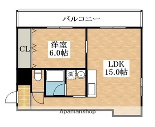 辰巳ハイツ【3階】の間取り