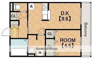 ランビエンス雅【1階】の間取り