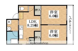 エルディ東住吉【1階】の間取り