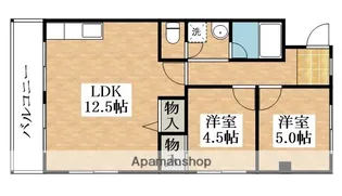 クレールシモノ【2階】の間取り