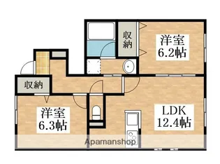 YUZATO SEIS【1階】の間取り