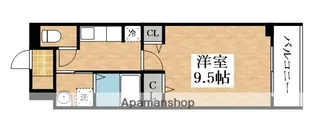 1Kの間取り画像