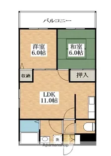 エクセル針中野【3階】の間取り