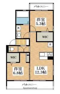 プラムツリーEAST【2階】の間取り