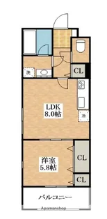 カーサエテルナ【2階】の間取り
