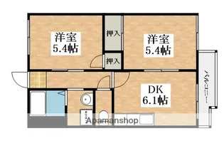 2DKの間取り画像
