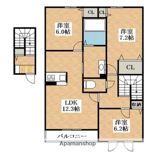 アンジュ【2階】の間取り