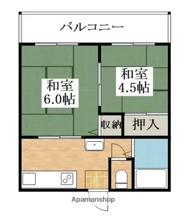 野口ハイツ【1階】の間取り