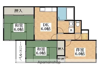 ウェストリバーハイツ【2階】の間取り