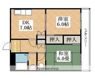 ロータリービルド南花田【4階】の間取り