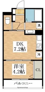 リアライズ長居公園通【3階】の間取り
