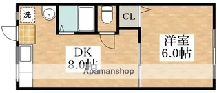 1DKの間取り画像
