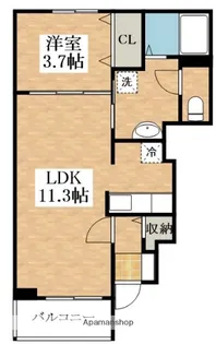 ソレアードユニティⅡ【1階】の間取り