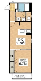 ベルデメゾンB棟【2階】の間取り
