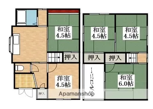 大阪府松原市高見の里2丁目【一戸建】の間取り