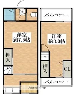 松原市新堂2丁目テラス【1階】の間取り