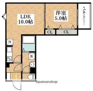 F+style西大塚【1階】の間取り