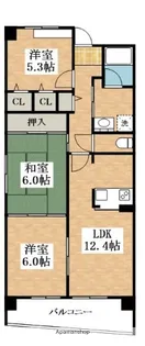 パレ・ルボーノ【2階】の間取り