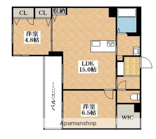 エスペランサ北田辺Ⅱ【2階】の間取り