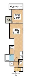 F CLIODHNA SEAM【4階】の間取り