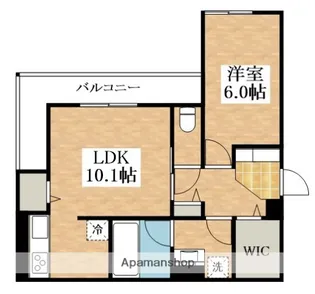クレスト平野南【3階】の間取り