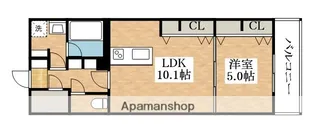 エスタジオ湯里【2階】の間取り