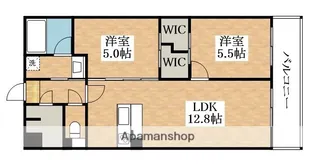エスタジオ湯里【2階】の間取り