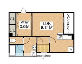 FSTYLE恵我之荘【3階】の間取り