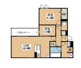 クラシスト苅田WEST【1階】の間取り