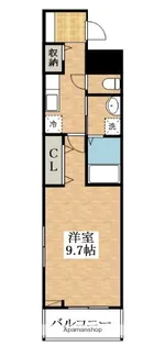 ポムドパン北花田【3階】の間取り