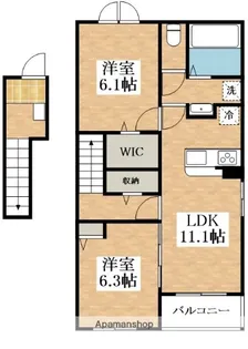 グラン・オーブ【2階】の間取り