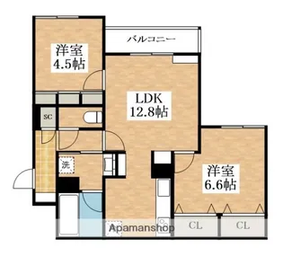 クラシスト新金岡【2階】の間取り