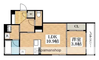 クラシスト新金岡【2階】の間取り