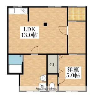 メビウス南花田ハイツ【1階】の間取り