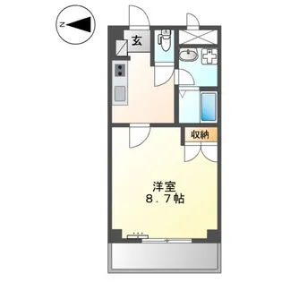 プレジール今福鶴見【7階】の間取り
