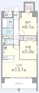 ドゥージエム京橋【2階】の間取り