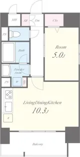 1LDKの間取り画像