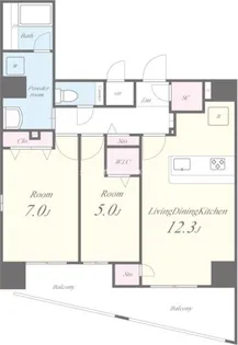 セイワパレス森ノ宮中央【8階】の間取り