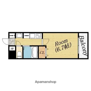 プレサンス城北公園アクアージュ【3階】の間取り