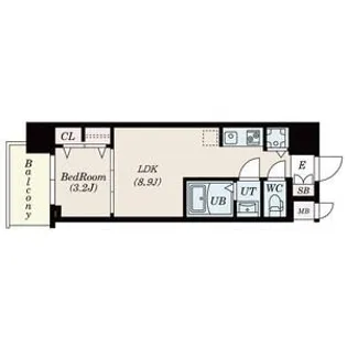 SーRESIDENCE日本橋QUALIER【11階】の間取り