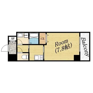 ラクラス高殿【8階】の間取り