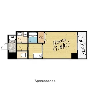 ラクラス高殿【8階】の間取り
