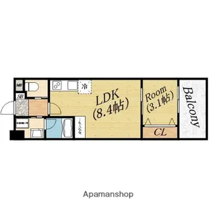 グローハイツ千林【2階】の間取り