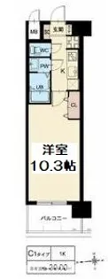 スプランディッド京橋EAST【4階】の間取り