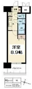 スプランディッド京橋EAST【6階】の間取り