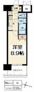 スプランディッド京橋EAST【3階】の間取り