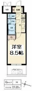 スプランディッド京橋EAST【10階】の間取り